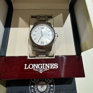 Longines 42mm Quartz Stainless Steel Watch